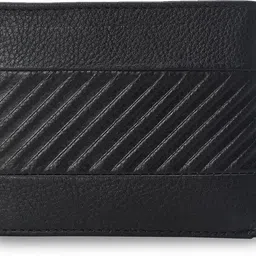 puma Men & Women Black Genuine Leather Wallet image 2