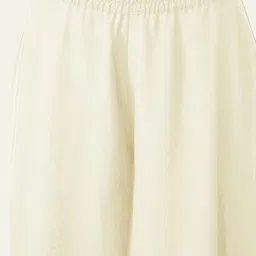 kicha Women Relaxed Cream Georgette Trousers image 4