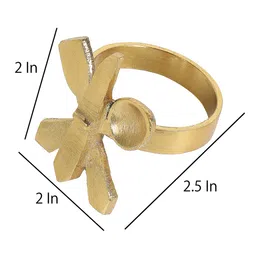 amaya decors Fork-Knife-Spoon Napkin RIng Set of 6 image 3