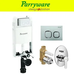 parryware Half Frame Concealed Cistern, with divater body upper cleart set of 1 pic 252 Dual Flush Tank-picture-11