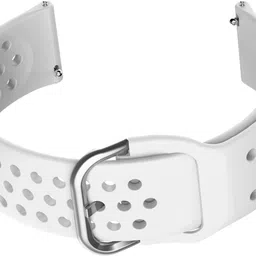 ACM WSM11B20WT5013 Watch Strap Dot Belt 20mm for Amazfit Active 2 Round Premium Edition Smartwatch White Smart Watch Strap image 3