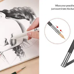 definite Artist 33 Pcs Sketching and Drawing Art Kit with Pencil Rolling Pouch Pencil image 3
