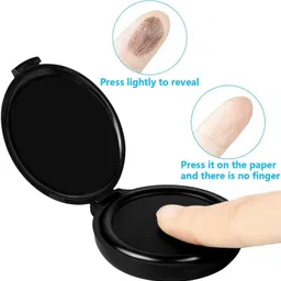 packit Finger and Thumb Print Ink Stamp Pad Black for Notary Identification & Security image 2