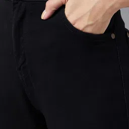 pompous Women Slim High Rise Black Jeans image 4