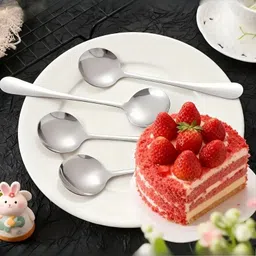 haniza SACHIN 4 SOUP SPOON Stainless Steel Soup Spoon Set image 5