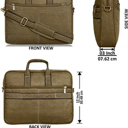 hvh world Men & Women Khaki Messenger Bag image 2