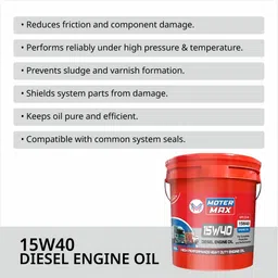moter max High_Quality Pack Of 10L 15W40 API CI-4 Diesel Vehicle Heavy Duty Engine Oil image 2
