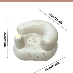 raster-tex Inflatable Baby Sofa Seat with Backrest Inflatable Sofa/ Chair image 3