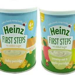 heinz First Steps Baby Cereal (Pack of 2) - Baby Porridge + Creamy Oat & Apple Porridge Cereal-picture-16