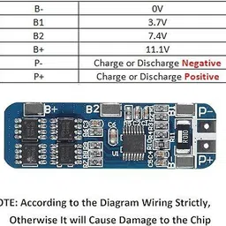 eastra PCS 4 BMS 18650 Lithium Battery Protection Board (3S, 20A, 12.6V) (3S 20A BMS) Electronic Components Electronic Hobby Kit image 3
