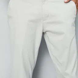 max Men Regular Fit Grey Cotton Blend Trousers image 4