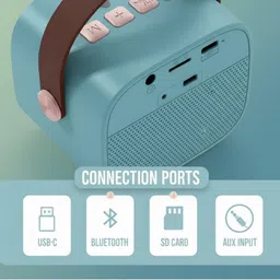 cutois CUTOIS_Portable Karaoke Bluetooth Speaker with Mic image 3