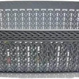 pranisha enterprise Plastic Net Basket 19.5x14x7 cm Mesh Organizer Multicolour Storage Basket-picture-26