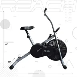 reach AB-90 Air Bike Exercise Cycle Indoor Gym Equipment Indoor Cycles Exercise Bike image 4