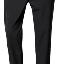 chenecloth Men Solid Black Track Pants image 1