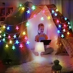 blingon 16 LEDs 3.71 m Multicolor Steady Star Rice Lights image 5