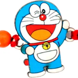 vr creatives Kids Rakhi for Kids Cartoons Carectores Kids Doraemon Tika set Pack of 1 Assorted Rakhi Set-picture-22