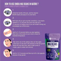 enora Hair Removal Brazilian Wax | For Face, Eyebrow Back, Bikini Area, Lips and Arms Wax image 3