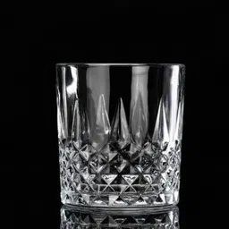 convoke Crystal Cut Barware Drinking Glasses for Whisky, Bourbon(PACK OF 6,350ML) Glass Set Whisky Glass image 4