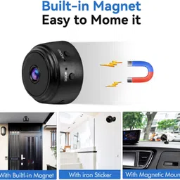 Cxoen Mini Spy Camera Magnet WiFi Hidden Camera Wireless Portable Spy Device Full HD Security Camera image 5