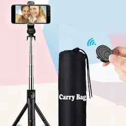 POZUB 2in1 Wireless Foldable Tripod + Remote Control Bluetooth Selfie Stick+ Carry Bag Tripod, Monopod Kit, Monopod, Tripod Kit, Tripod Clamp, Tripod Bracket-picture-31