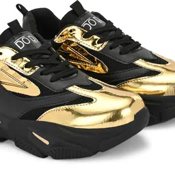 doda Colorblock Flat Sneakers with Ultra Soft Cushion Lace-Up All-Day Comfort Shoes| Running Shoes For Women image 3