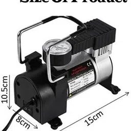 ccmm Universal 12V/150DC Silver Air Pump-126 150 psi Tyre Air Pump for Car & Bike image 5