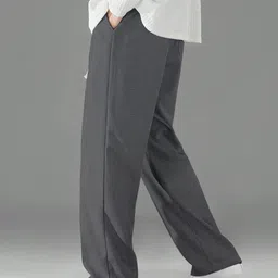 kajaru Men Solid Grey Track Pants image 3