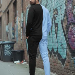 loverabby Solid Men Track Suit image 2