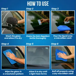 shinexpro Rain Repellent For Car - Hydrophobic, Long Lasting, Safe For All Glass Surfaces Liquid Vehicle Glass Cleaner image 3