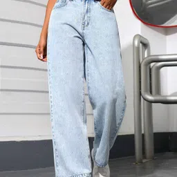 nstrader Women Regular High Rise Blue Jeans image 3