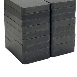 kraftmasters 20 Piece Rectangle Black Disc Ferrite Magnets Button(23X18X3 MM)Use As Fridge Magnet, Door Magnet, Kitchen Organiser Magnet, Multipurpose Office Magnets Pack of 1-picture-11