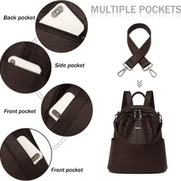 muchova Medium 23 L Backpack for Women Lightweight Casual Travel Bag for Girls image 4