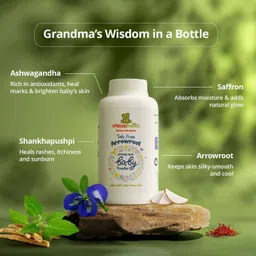 shushu babies Talc Free Baby Powder|Paraben free|Arrowroot Powder for Babies Baby Skin image 3