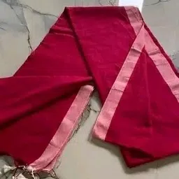 radha krishna sarees house Solid/Plain Daily Wear Khadi Saree-picture-48