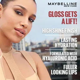 maybelline new york Lifter Gloss, Pearl | Moisturizing,Tinted Lip Gloss With Hyaluronic Acid, 5.4 ml image 2