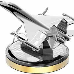favoto Car Air Freshener Fighter Solar Power Plane Diffuser Alloy Aircraft Model Car Air Purifier-picture-17