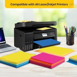 artistery A4 Size Premium Coloured Sheets for Art & Craft Projects 20pcs,200 GSM image 5