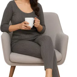 REVEXO Women Top - Pyjama Set Thermal-picture-11