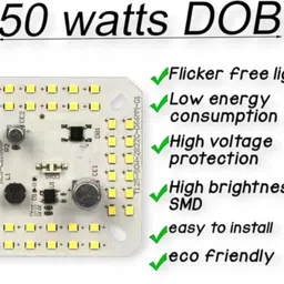 avisri 1 PCS 50 Watt Alpha DOB Direct On Board LED Bulb Raw Material WHITE Color Light Electronic Hobby Kit image 2