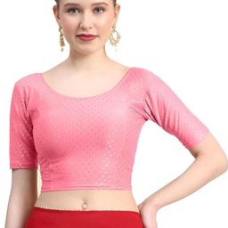 pt priyanka textiles Boat Neck Women Blouse-picture-21