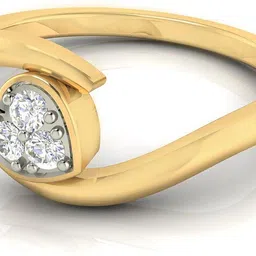 avsar Sharayu 18kt Diamond Yellow Gold ring image 2