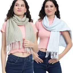 CLOTHMATE Self Design Women Muffler-picture-16