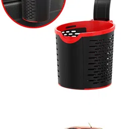 maties Multiuse Car Seat 3R Black/Red Convenient Basket For Extra Storage-218 Car Storage Bag & Bin-picture-11