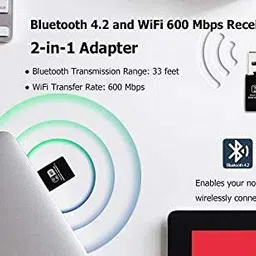 RuhZa Wireless Dongle 2 in 1 USB 4.2 Bluetooth WiFi Adapter 150Mbps Network USB Adapter image 4