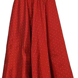 vtu enterprise Women Embellished Flared Red Skirt image 2