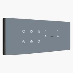 iotics Smart Touch Switch for 6 Lights & 2 Fan, Remote, Mobile App, Alexa & Google Home Smart Switch-image-2