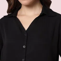 metronaut Women Regular Fit Solid Formal Shirt image 3