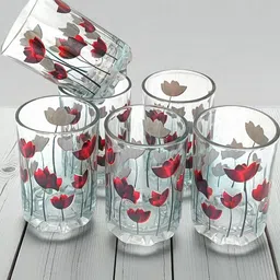 crockware (Pack of 6) Glass_Pack of 06_A128 Glass Water/Juice Glass-picture-11