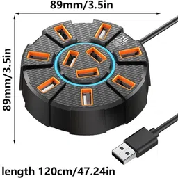 coolparasnath 10 Port USB 2.0 HUB 10 PORT USB HUB USB Hub image 2